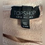 Topshop  Lightweight Sweater Keyhole Back with Tie US2 Blush Pink Photo 3