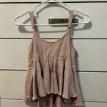 Free People  Pale Pink Tie Front Tank Top Photo 1