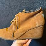 Toms Women’s  Suede Wedge Lace Up Heels Size 10 Photo 7