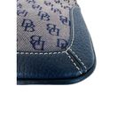 Dooney & Bourke  Slim Zip Top Shoulder Bag Lightweight Vintage Dark‎ Blue Photo 9