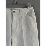 Madewell NWT Pure White Wide Leg Crop Denim High Rise Jeans Women’s Size 31 Photo 3