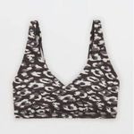 Aerie Offline By Goals Plunge Sports Bra Gray Size Small Photo 0