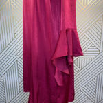 Bar III  Bell Sleeve Ruffled‎ Shift Dress in Berry Photo 6