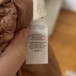 Aerie NWT Light Brown Satin Ruched Tie Mini Skirt Whimsygoth Y2K Coquette Photo 3