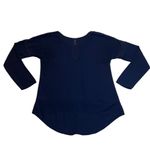 Xhilaration  Crew Neck Lace Trim Blouse Size S Boho Chiffon High Low Hem Casual Photo 2