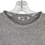Joah Brown  Gray Ribbed Crop Top Photo 2