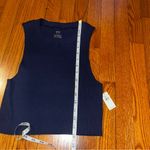 Aerie  navy ribbed tank size large Photo 5