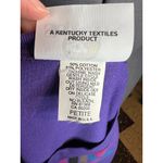 tshirt 3/4 sleeve batwing 1980s geometric purple pink blue Size L Photo 9