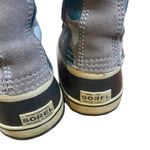 Sorel  Pac Tan Graphic Lace Up Fur Trim Winter Snow Boots Women Sz 8 Photo 6