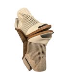 Vince Camuto Beige Peep Toe Heeled Sandals 7.5 Leather Upper Open toe preppy Photo 3