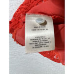 Anthropologie Moulinette Soeurs Glitzen Lace Peplum Tank Size 8 Orange Red Motif Photo 12