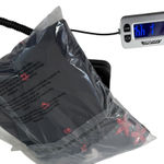 Tiara International VTG Black Poinsettia Embroidered Xmas Sweater Cardigan XL Photo 6