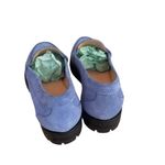 J.Crew delphinium blue suede Winona lug sole penny loafers 5.5 Photo 4