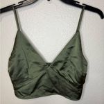 Abercrombie & Fitch Smocked Back Satin Crop Top Size M Photo 1