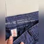 Gap Khakis by Vintage Rolled Crop in Blue GAPNavy Blue Trouser Pants 4-Pockets 0 Photo 5