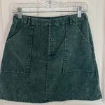 Sadie and Sage  teal corduroy skirt size small Photo 0