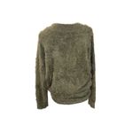 Urban Outfitters  olive green v neck fuzzy sweater size S Photo 1