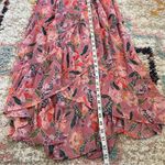 Band of Gypsies pink floral chiffon faux wrap maxi dress Photo 9