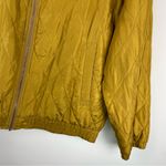 Vtg Y2K 100% Silk Satin Bomber Jacket Sz Medium Gold Yellow Photo 8