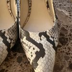 Alfani  Black and White Snakeskin Heels Photo 1