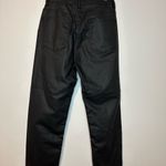 We The Free Free People Pacifica High Rise Slim Straight Leg Faux Leather Pant Coated Jeans Photo 2