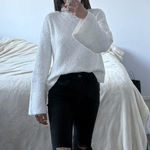 Kendall + Kylie White Turtleneck Sweater  Photo 0