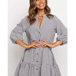 Petal and Pup  Daria Gingham Mini Dress - Black - M/L Photo 1