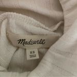 Madewell Women's Relaxed Ribbed Turtleneck Tee Top Cream XS New Photo 8