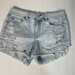 American Eagle Tomgirl Shortie Cutoff Jean Shorts Button Fly Womens 8 EUC Photo 0
