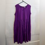 Woman Within Purple Cotton Top Photo 5