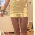 Boohoo Light Yellow Ruffle Dress  Photo 0