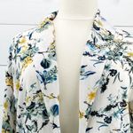 Bobeau Womens S Tie Front Kimono Floral Wide Sleeve Wrap Cardigan Blouse Boho Photo 3