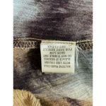 Love Riche Boho Wrap Top Brown Blue Tie Dye Bell Sleeves V Cutout Size Small Photo 8