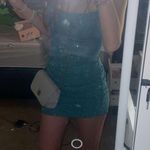 Windsor  Dress Mini Bodycon green sparkly Photo 0