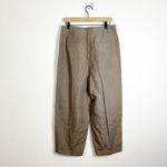 Lafayette 148 Wyatt Pleated Barrel Leg Pant US Size 6 Concrete Tan Gray Photo 6