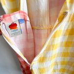 Farm Rio  Anthropologie Gingham Contrast Romper Photo 8