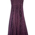 Betsy and Adam  High Slit Metallic Print Gown Size 10 Chiffon Formal Wedding Guest Photo 2