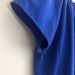 Cynthia Steffe Gathered Top Blue Polyester Size XS Photo 4