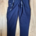 Figs FIONx Navy Blue Snap Button Drawstring Waistband Size XS Photo 0