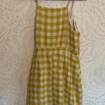 BCBGeneration BCBG Yellow and White Gingham Wrap Mini Dress Photo 5