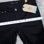 prAna  Kara Rolled Skinny Jeans Black Size 2 26 Stretch Cuffed Low Rise Photo 8