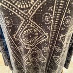 Michael Lauren blue & white long sleeve slip on dress Photo 3