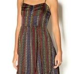 JACK Mini Dress Womens S Black Multicolor Tribal Boho Festival Hippie Indie Photo 0