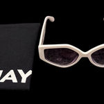 Quay Australia  Hot Gossip White Sunglasses Cat 3 Lens NEW Photo 0