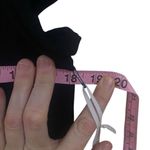 Market & Spruce NWT  Alyson knit T-shirt dress shirt sleeve black vneck knee leng Photo 6