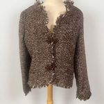 Calypso St. Barth Calypso Christiane Celle Tweed Brown Blazer   Size Large  Photo 0