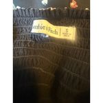 Abercrombie & Fitch Abercrombie Fitch Black Floral Smocked Back Mini Dress Tie Sleeve boho Y2K fairy Photo 4