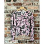 Nic+Zoe Cotton Printed Pullover Crew Sweater, S Photo 1