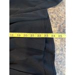 Loft  NEW Medium Black V Neck Long Sleeve Faux Wrap Peplum Shirt Drawstring Waist Photo 8