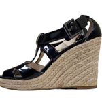 Calvin Klein Womens Emmah Patent Leather Espadrille Sandal Size 7.5 Photo 3